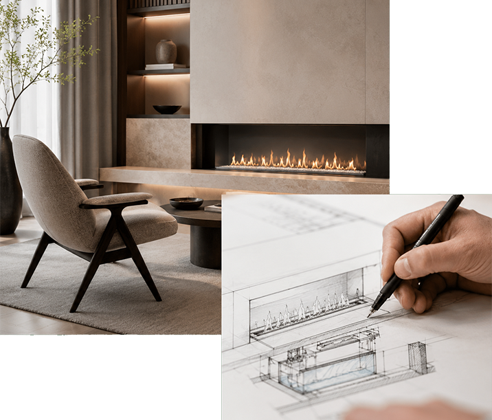 FYAR architectural fireplace planning